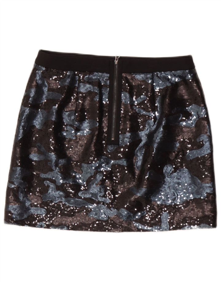 Ted Baker Damen-Minirock, Größe 1, XS, W28, schwarze Tarn-Viskose