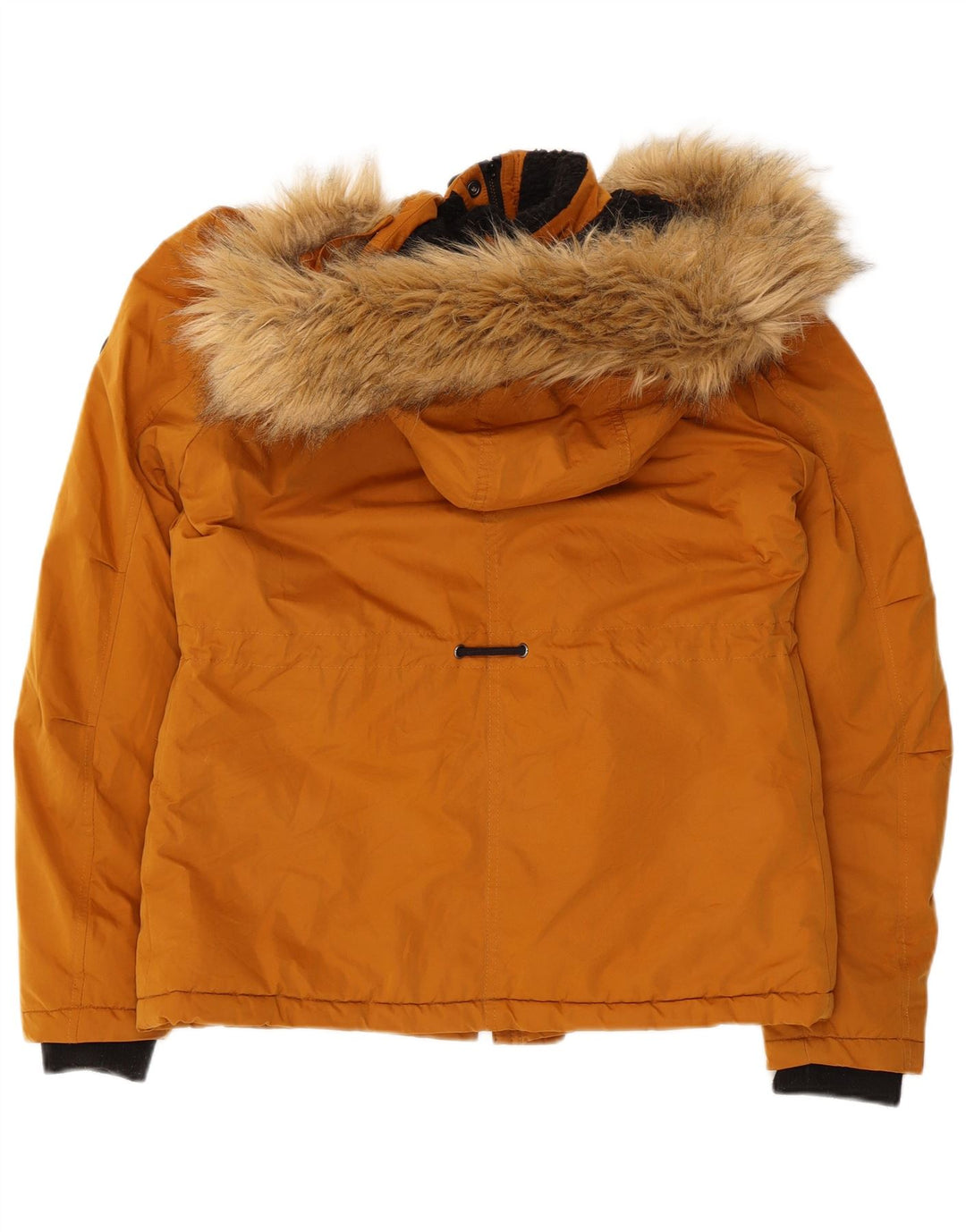 SUPERDRY Damen-Windbreakerjacke mit Kapuze, Gr. 8, Orange, Polyester