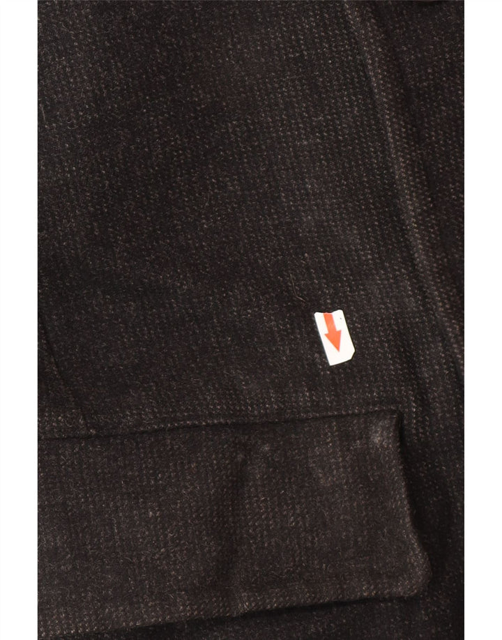 Marks & Spencer Herren Pea Coat UK 38 Mittelschwarze Wolle