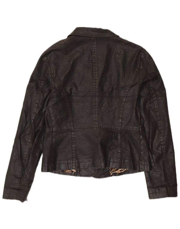 GUESS BY MARCIANO Damen Crop 3-Knopf-Blazerjacke IT 46 Large Schwarz