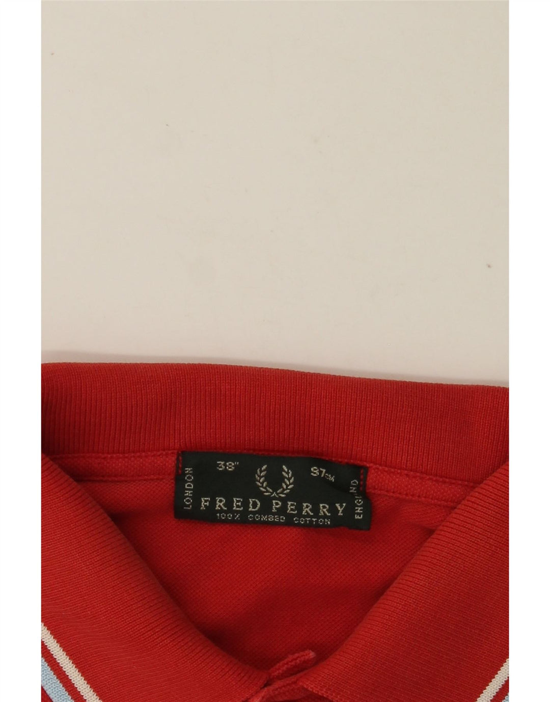 FRED PERRY Herren-Poloshirt, klein, rote Baumwolle