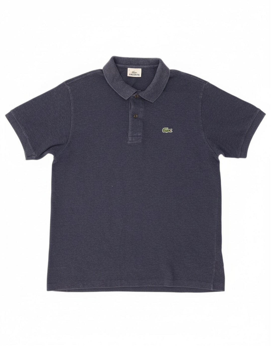 Lacoste Herren-Poloshirt, Größe 4, mittelgroß, marineblau, Baumwolle