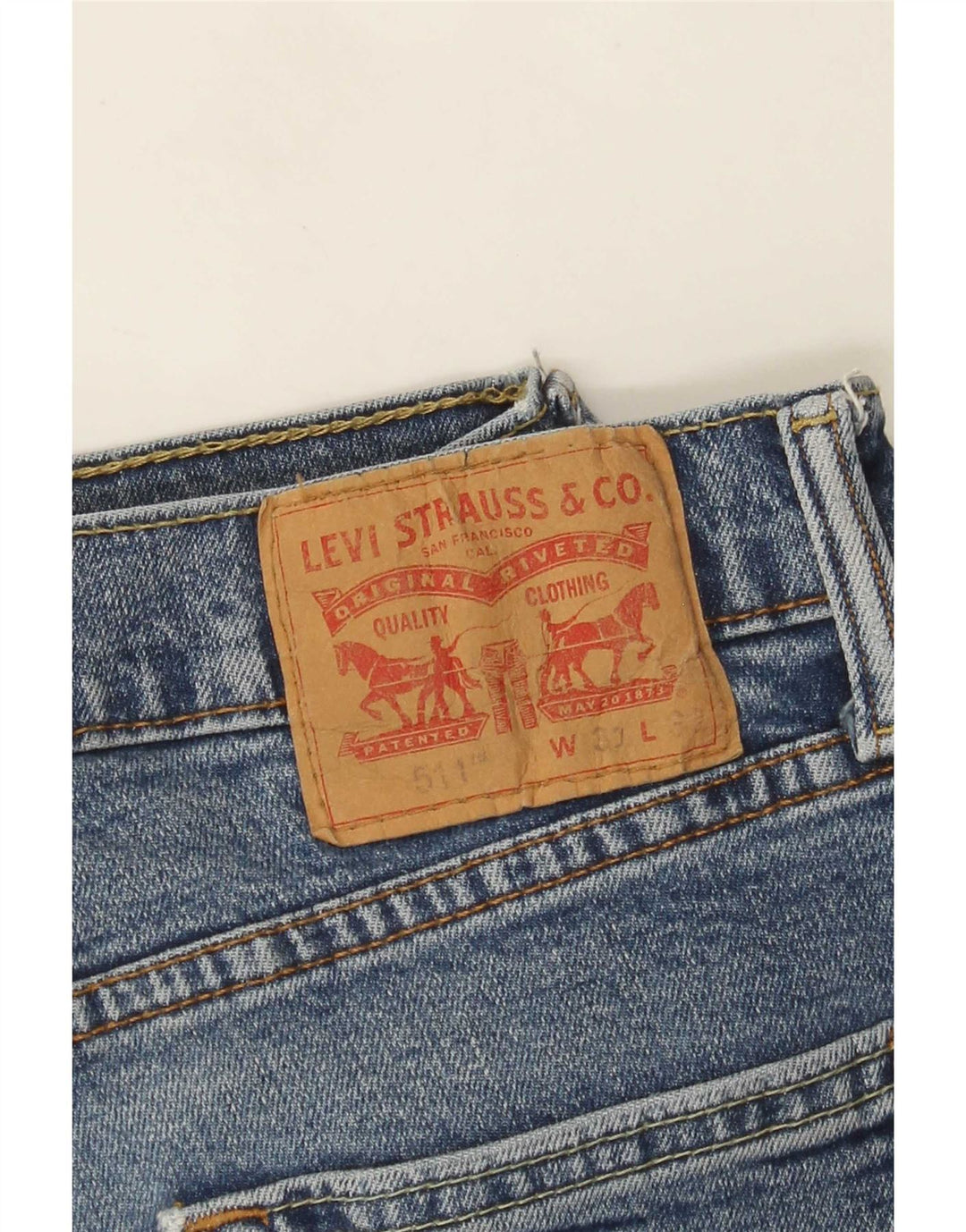 Levi's Herren 511 Slim Jeans W31 L32 Blaue Baumwolle