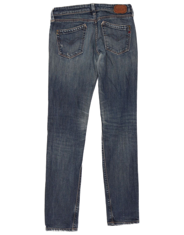 Replay Damen Slim Jeans W29 L31 Blau
