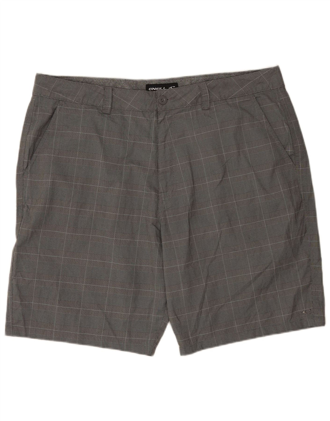 O'Neill Herren Chinoshorts W40 XL grau kariertes Polyester