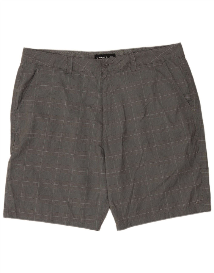 O'Neill Herren Chinoshorts W40 XL grau kariertes Polyester