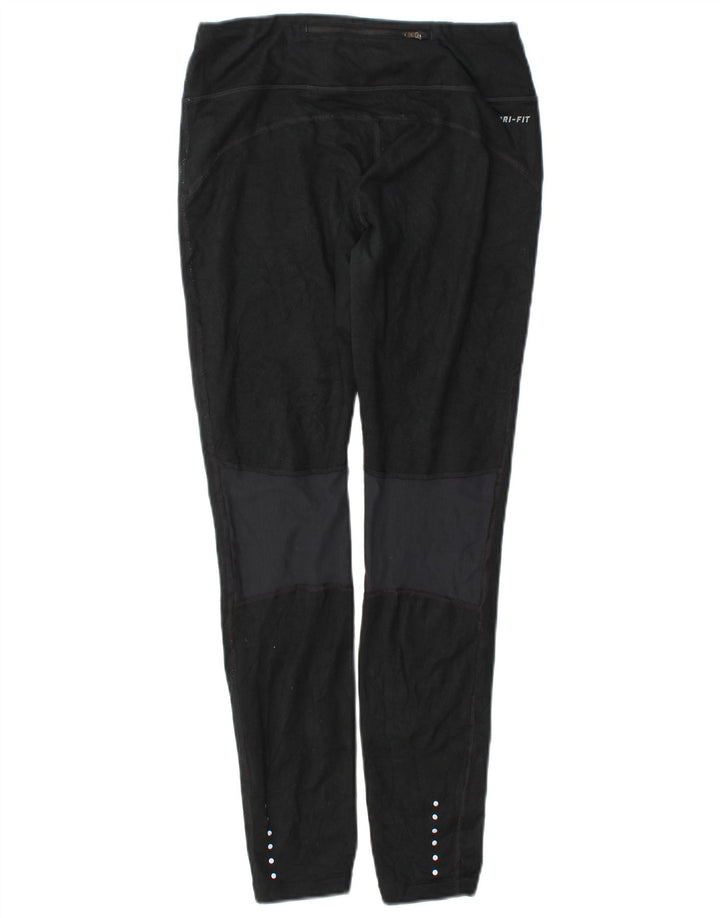 Nike Damen Leggings UK 10 Small Schwarz Colourblock