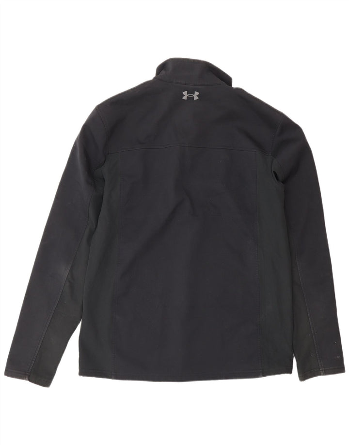 Under Armour Herren Cold Gear Trainingsanzug Top Jacke Mittelschwarzes Polyester