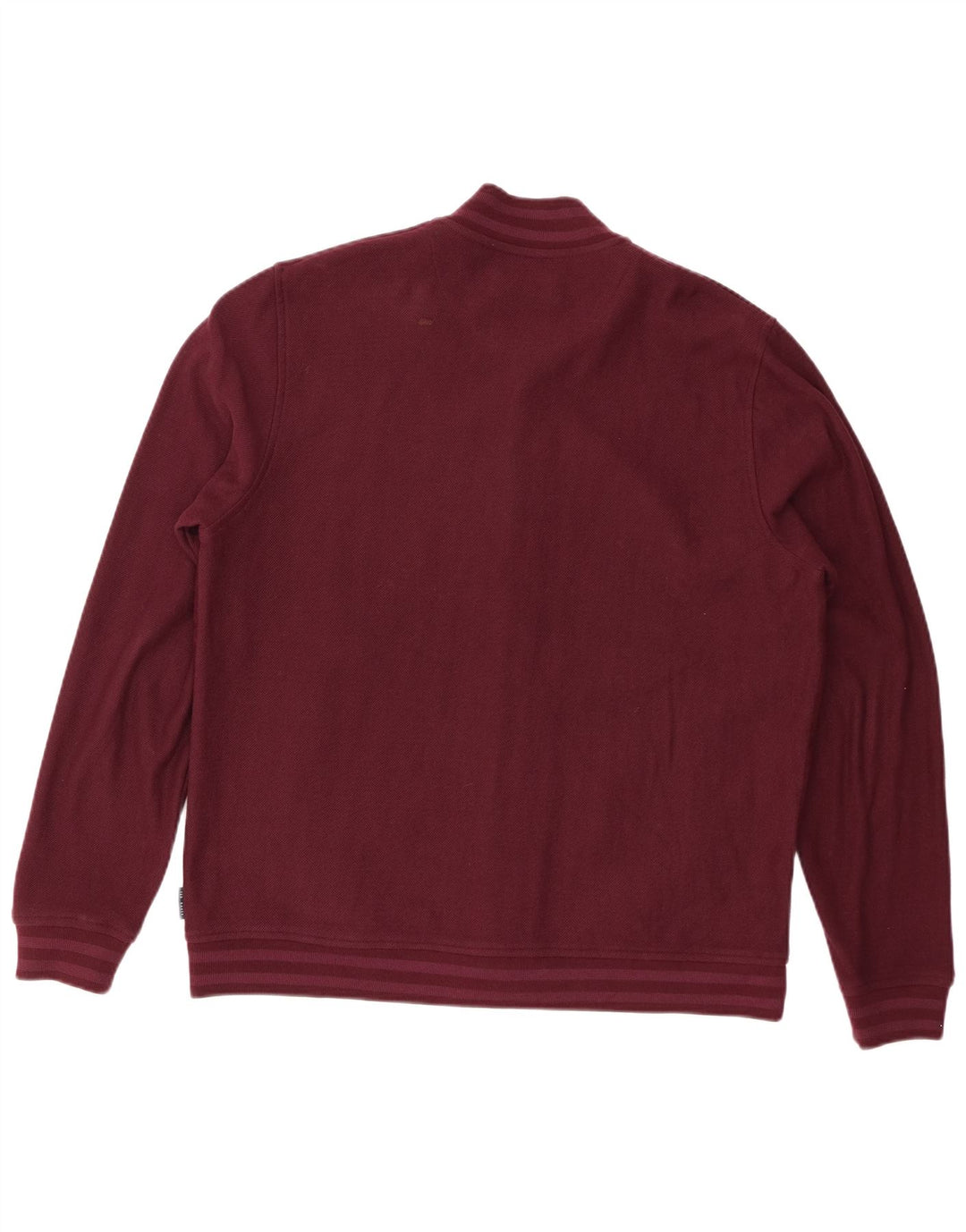 Ted Baker Damen-Trainingsanzug, Oberteil, Jacke, Größe 5, XL, burgunderrotes Polyester