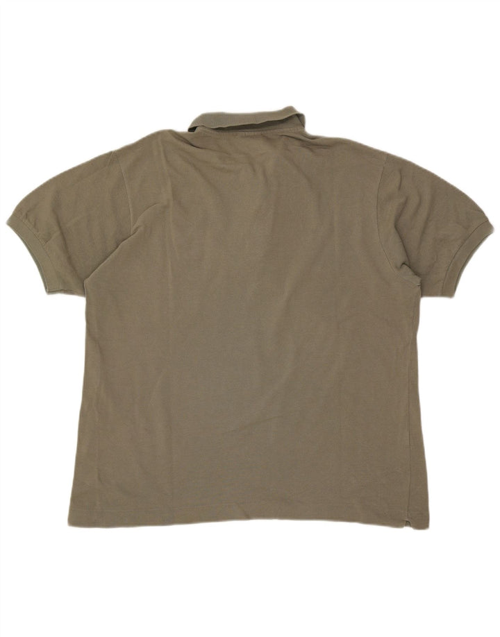 Lacoste Herren-Poloshirt, Größe 5, große Khaki-Baumwolle