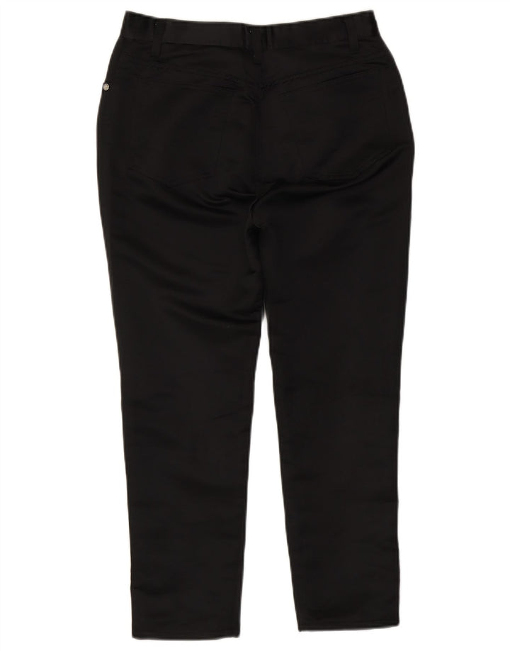 Moschino Damen Slim Freizeithose W28 L23 Schwarz