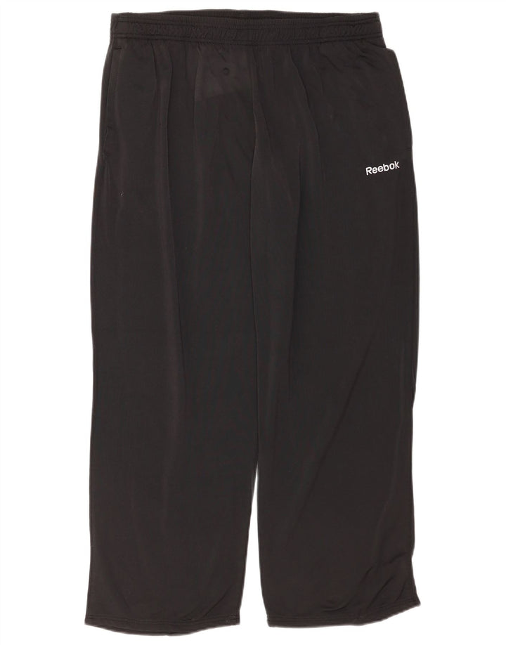 Reebok Herren-Trainingshose, groß, aus schwarzem Polyester