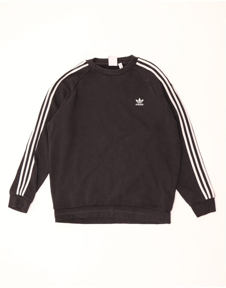 ADIDAS Herren Sweatshirt Pullover Große schwarze Baumwolle