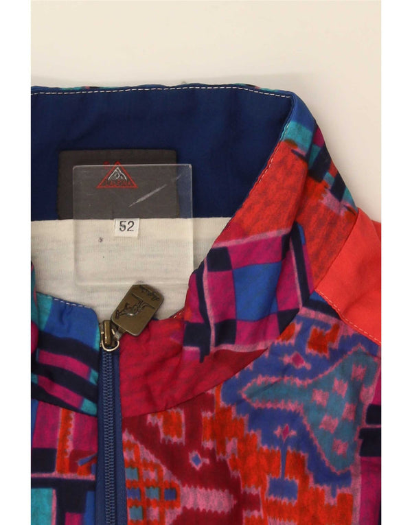 AUSTRALIAN L'ALPINA Mens Tracksuit Top Jacket IT 52 Large Blue Colourblock