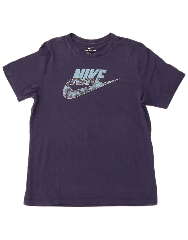 NIKE Herren-T-Shirt mit Grafik, groß, marineblau, Baumwolle
