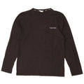 CALVIN KLEIN Herren Top Langarm Large Schwarz Baumwolle