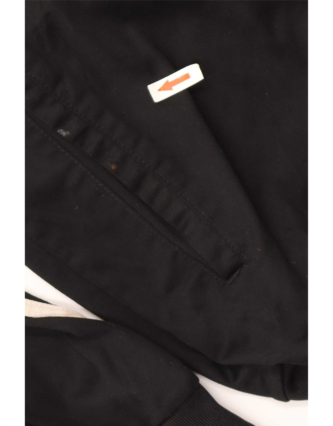 Adidas Mens Tracksuit Top Jacket UK 40/42 Medium Black Polyester