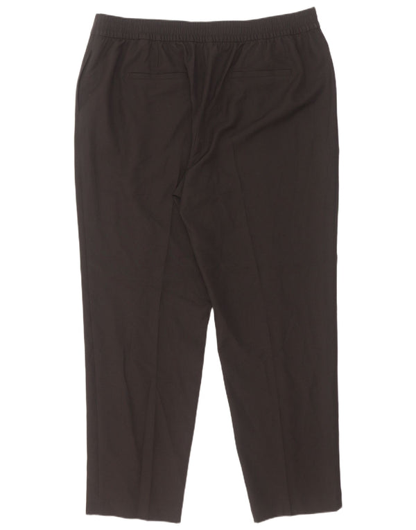 Marks & Spencer Damen-Anzughose mit hoher Taille, UK 20, 2XL, W36, L30, Schwarz