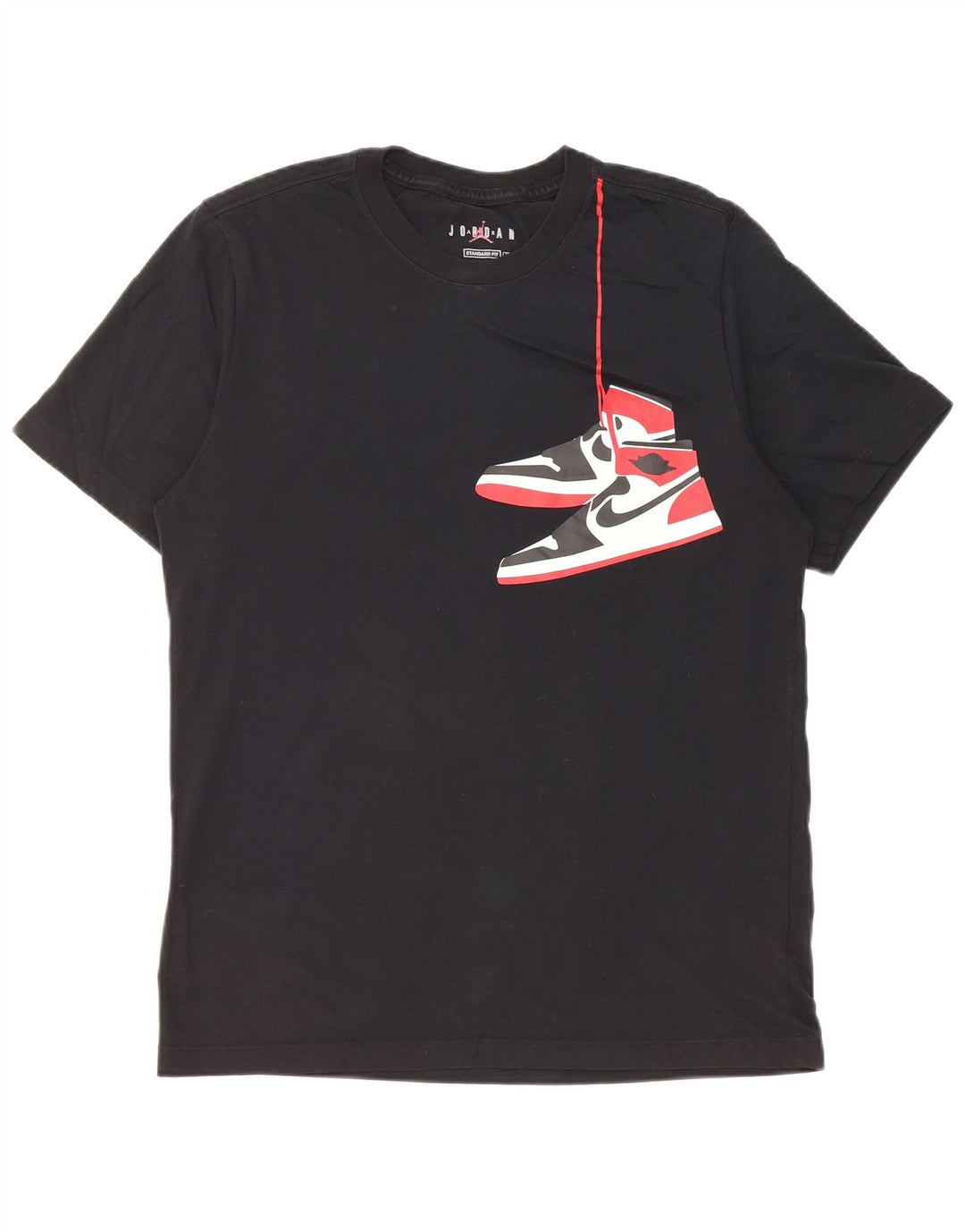 Jordan Herren-T-Shirt mit Standard-Passform, mittelschwarz, Baumwolle