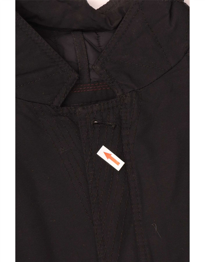 Massimo Dutti Herren-Utility-Jacke UK 44 2XL Schwarzes Nylon