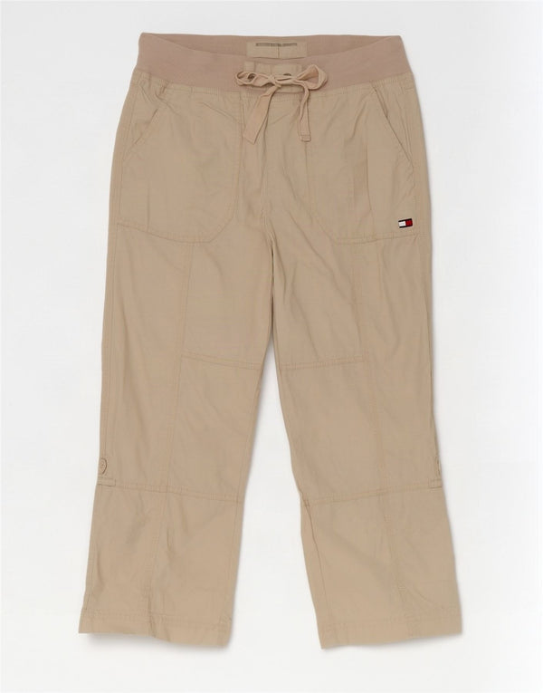 Tommy Hilfiger Damen Capri-Hose, Größe S, W30, L21, Beige, Baumwolle