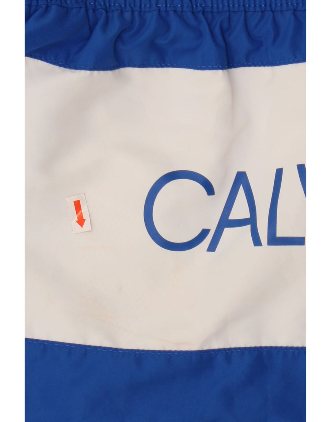 Calvin Klein Herren-Badeshorts mit Grafik, groß, blaues Farbblock-Polyester