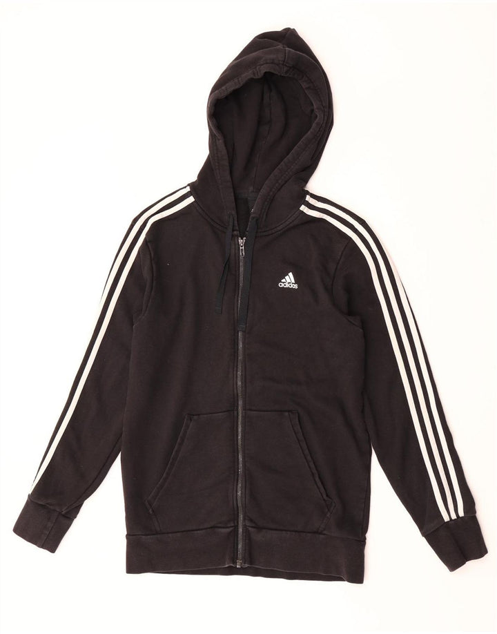 Adidas Herren Zip Hoodie Pullover Small Schwarz