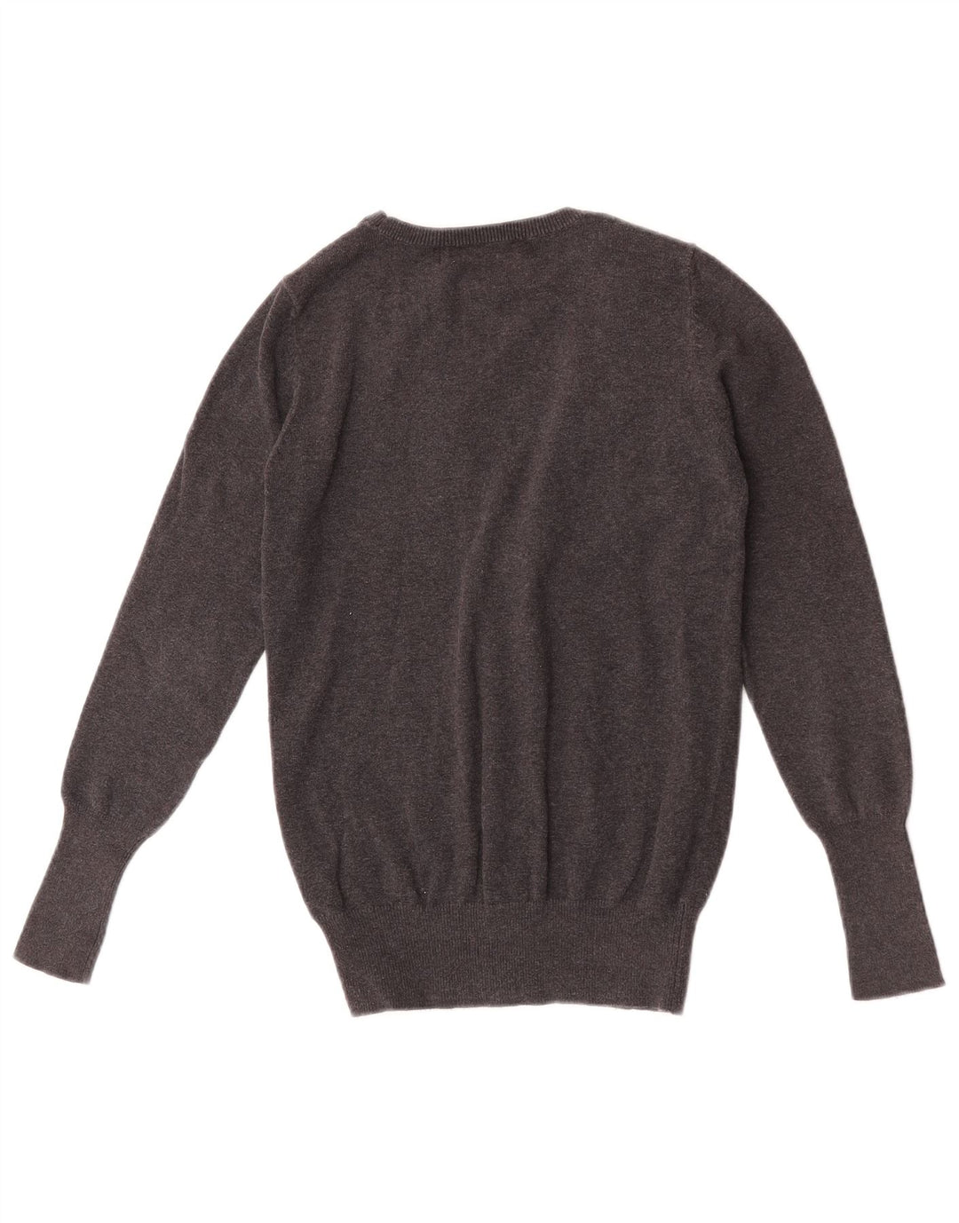 Zara Damen-Cardigan-Pullover UK 12 Mittelgraue Baumwolle