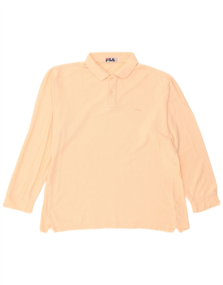 Fila Herren Langarm-Poloshirt IT 52 Large Pink