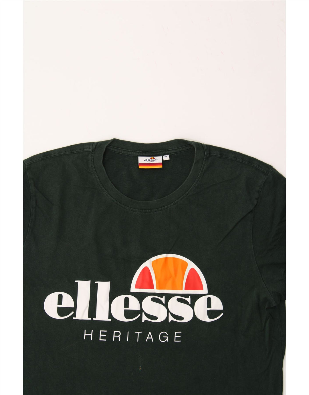 ELLESSE Mens Heritage Graphic T-Shirt Top Medium Green Cotton Vintage Ellesse and Second-Hand Ellesse from Messina Hembry 