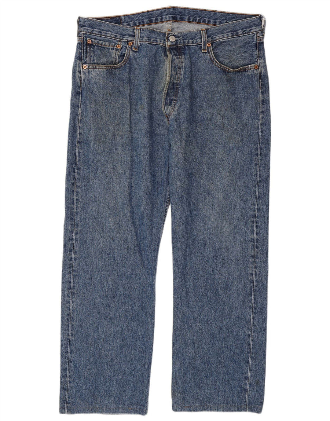 Levi's Herren 501 Straight Jeans W36 L28 Blaue Baumwolle