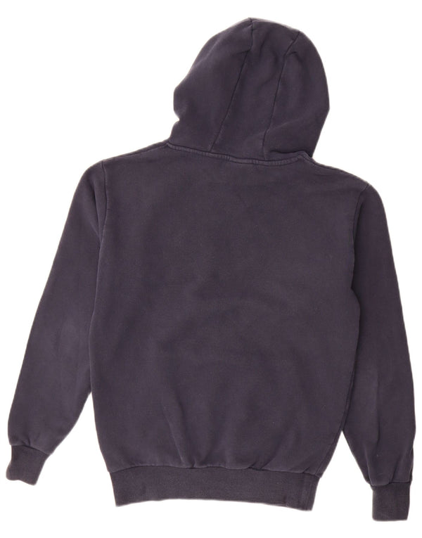 Ellesse Womens Graphic Oversized Hoodie Pullover UK 8 Small Marineblau Baumwolle