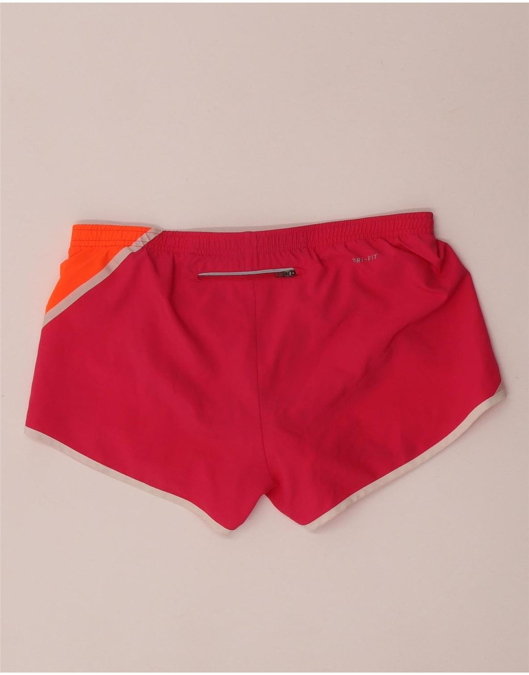 Nike Damen Dri Fit Sport Shorts UK 14 Mittelrosa Colourblock Polyester