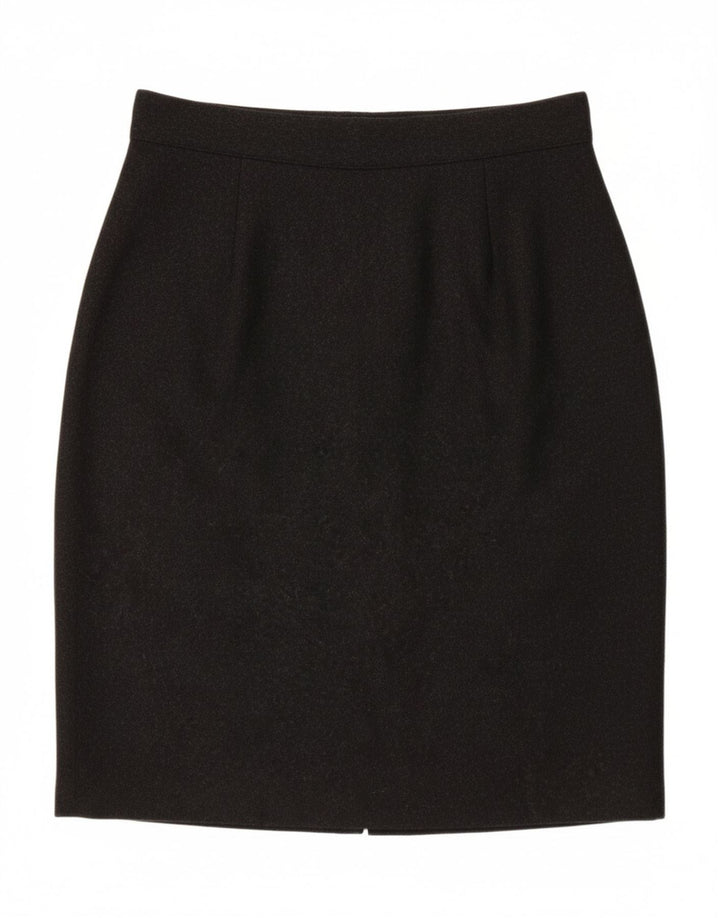 BENETTON Womens Pencil Skirt IT 42 Medium W26  Grey Wool Vintage Benetton and Second-Hand Benetton from Messina Hembry 
