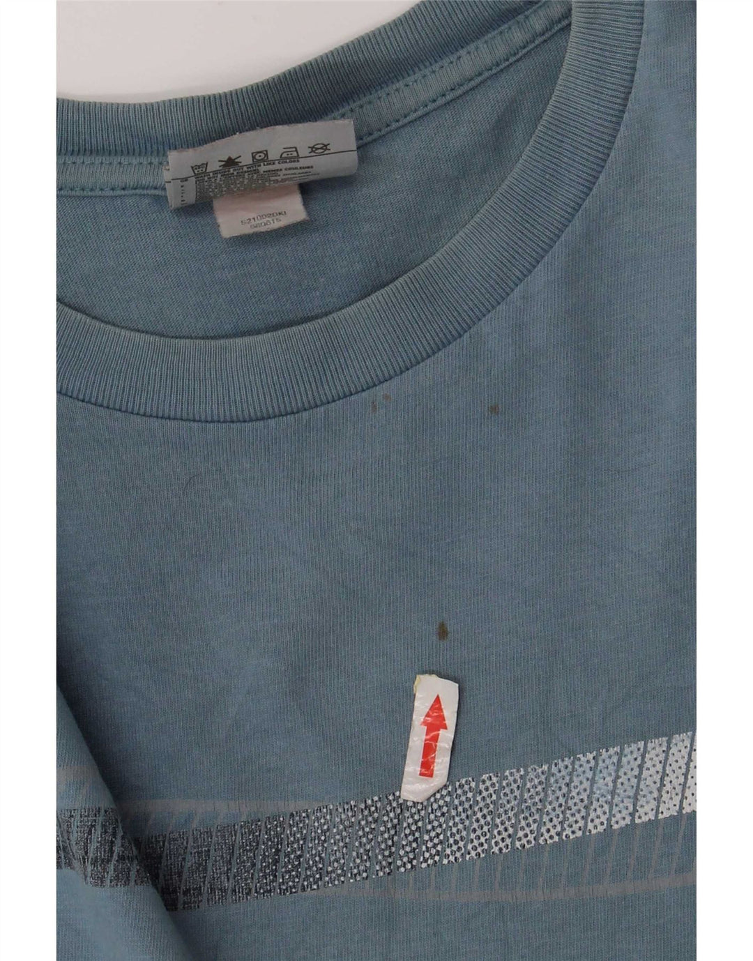 Nike Herren T-Shirt Top Small Blau Baumwolle
