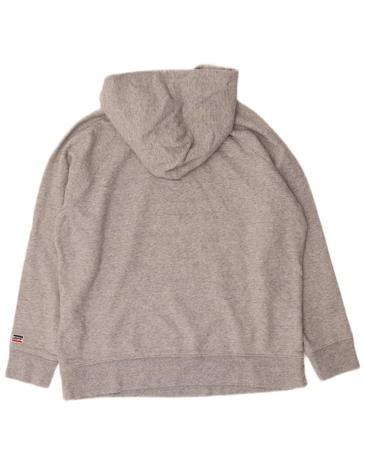 Levi's Herren-Kapuzenpullover mit Grafik, groß, graue Baumwolle