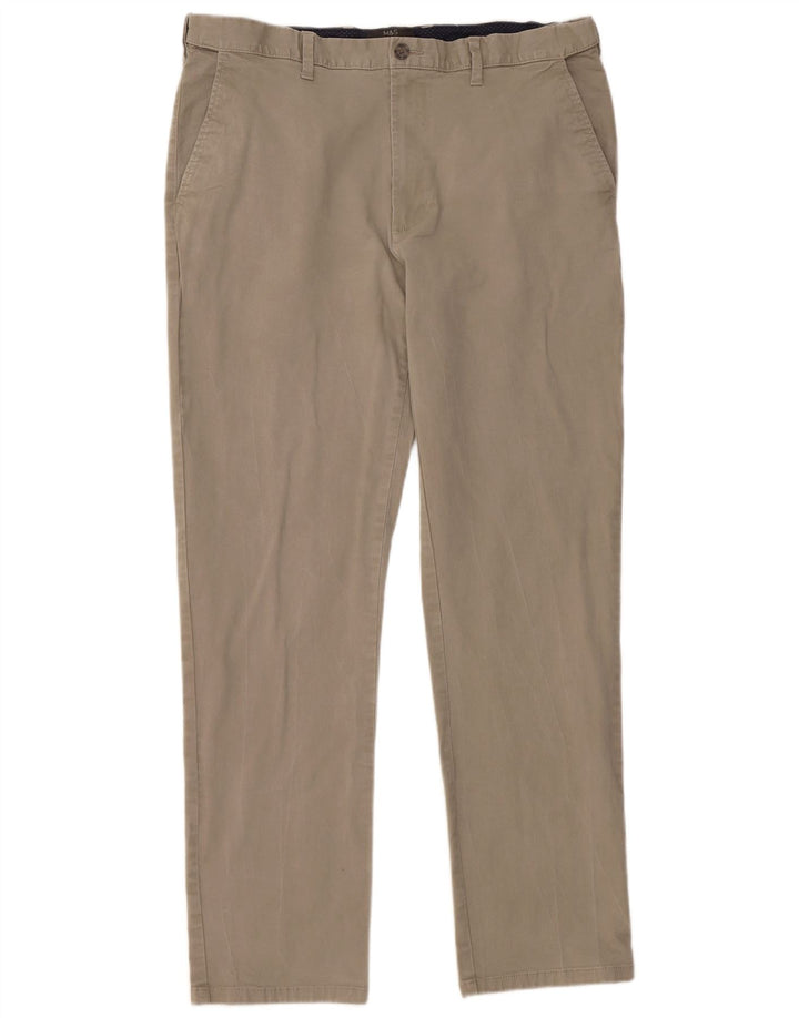 Marks & Spencer Herren-Chinohose, normal, W38, L33, Grau, Baumwolle