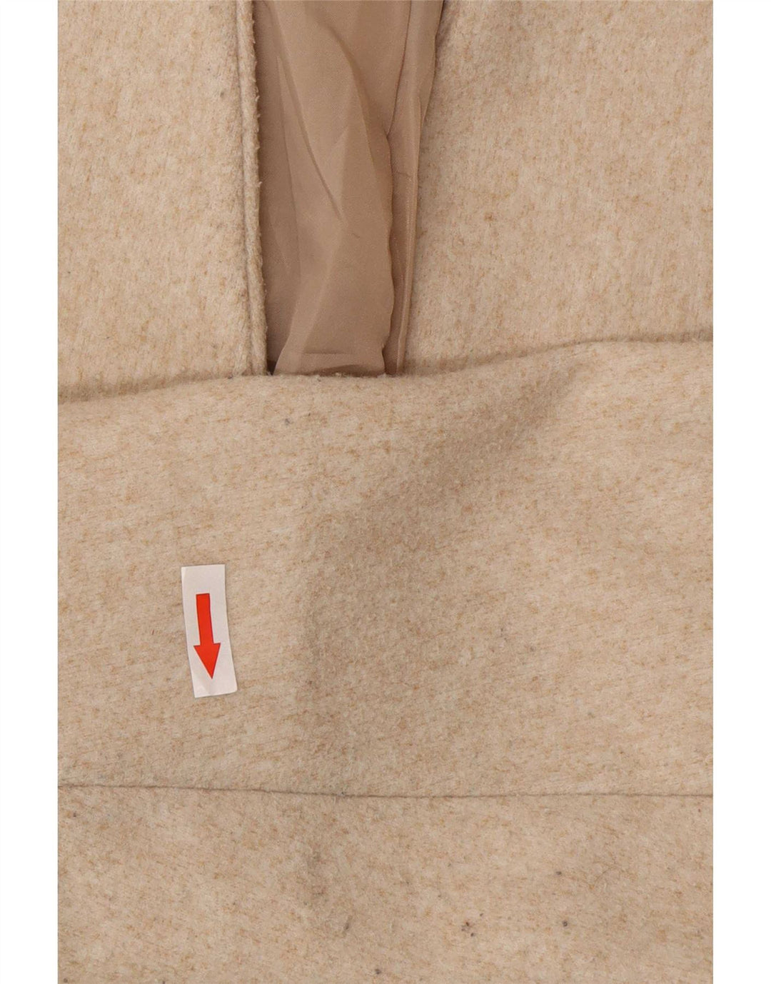 Zara Damen Übergroßer offener Mantel UK 6 XS Beige