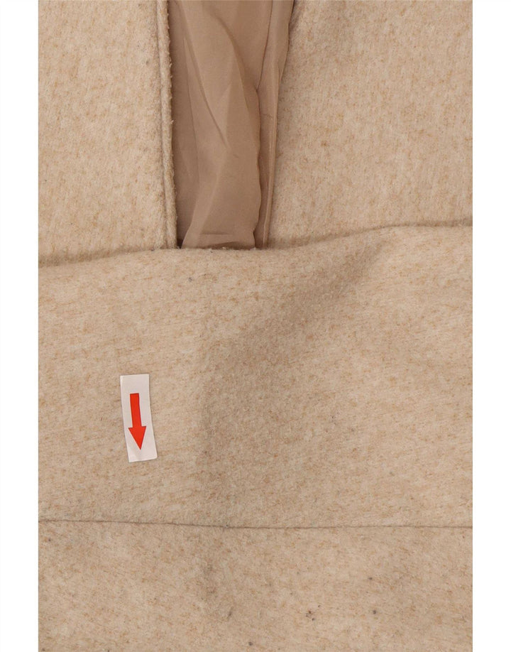 Zara Damen Übergroßer offener Mantel UK 6 XS Beige
