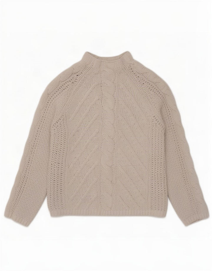 Marks & Spencer Rollkragenpullover für Damen, Gr. 14, Mittelbeige