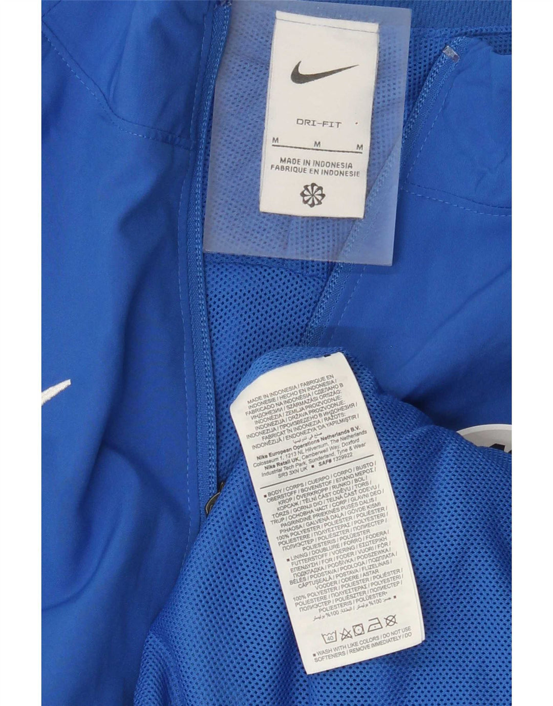 Nike Herren Dri Fit Graphic Trainingsanzug-Oberteiljacke Mittelblauer Farbblock