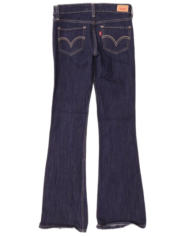 Levi's Damen 518 Super Low Bootcut Jeans US 1 XS W28 L32 Marineblaue Baumwolle