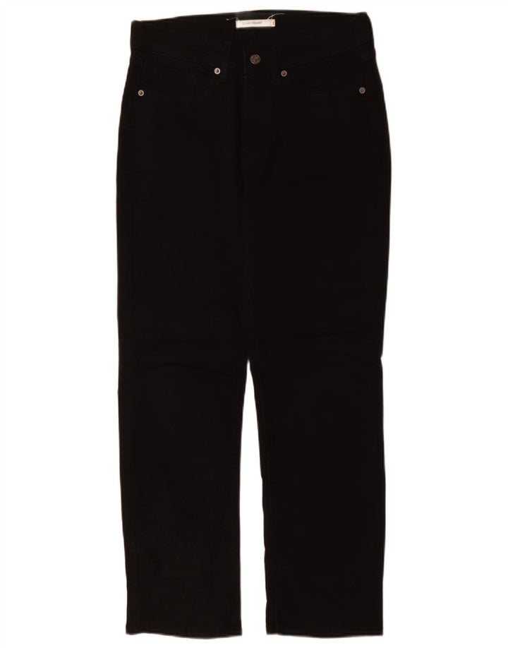 LEVI'S Damen Classic Straight Jeans US 6 Medium W30 L27 Schwarze Baumwolle