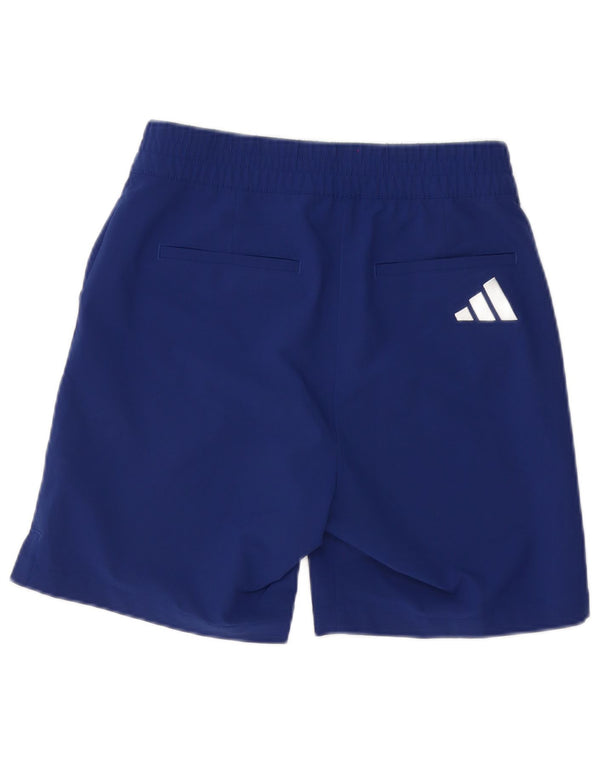 Adidas Womens Graphic Chino Shorts UK 4/6 XS W24 Navy Blue Polyester