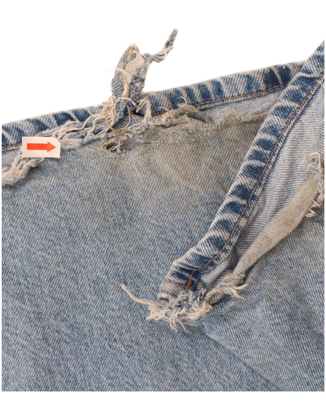 ZARA Damen Cargo Flared Jeans EU 34 2XS W24 L32 Blaue Baumwolle