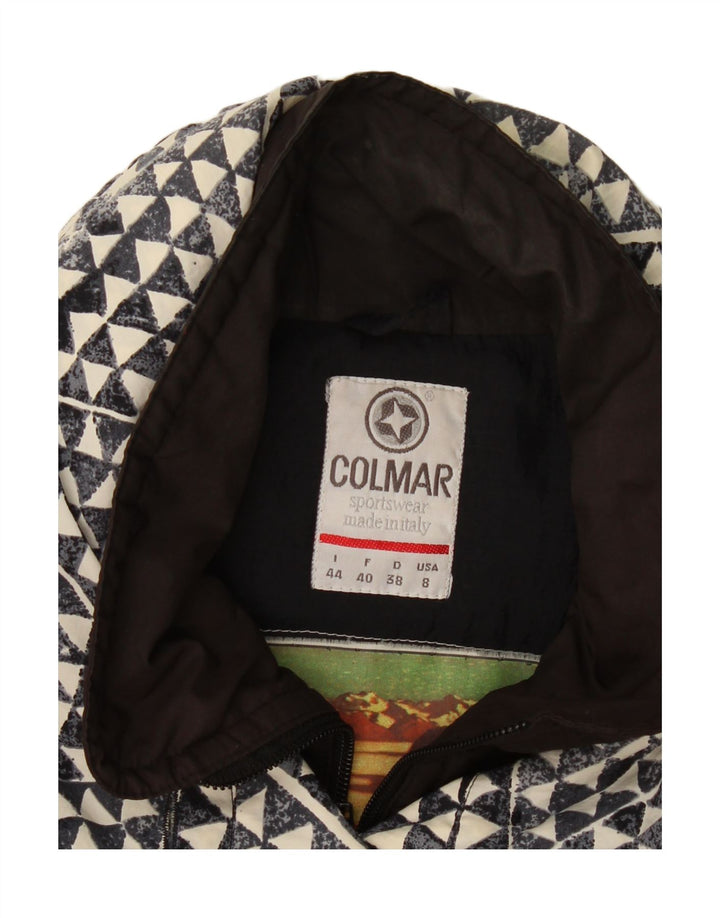 Colmar Damen Übergroße wattierte Jacke US 8 Medium Navy Blue Geometrisch