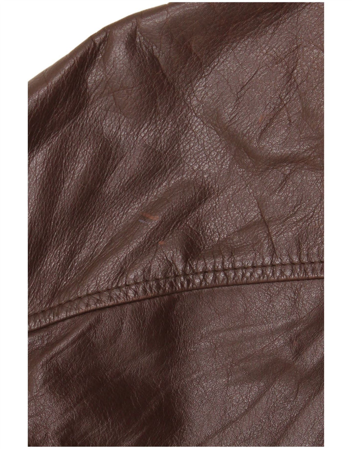 Vintage Herren Lederjacke IT 50 Großes braunes Leder