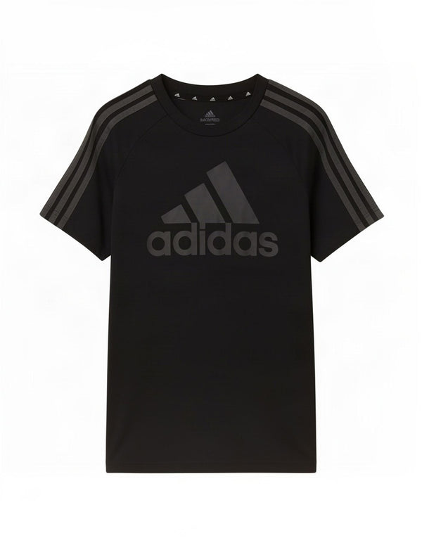 Adidas Jungen Aeroready Graphic T-Shirt Top 11-12 Jahre Schwarz