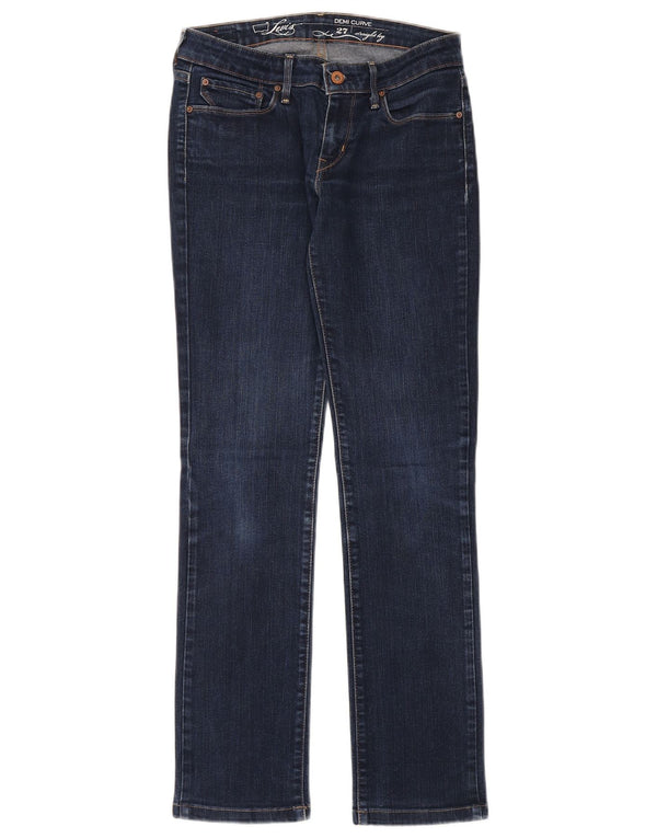 Levi's Damen Demi Curve Straight Jeans W27 L31 Blaue Baumwolle