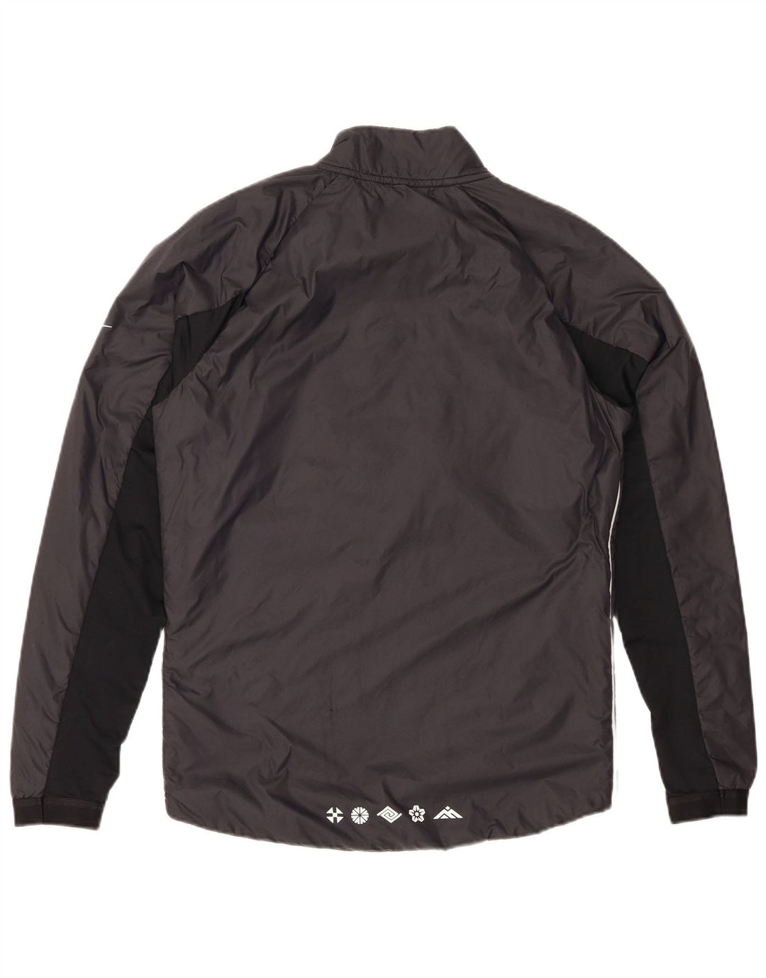 NIKE Mens Dri Fit Pullover Tracksuit Top Jacket Small Black Colourblock